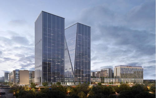 信达中心外立面效果图